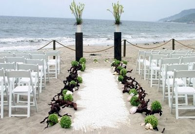 Green Beach Wedding