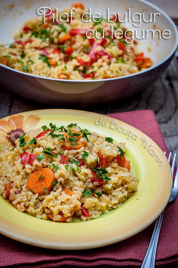 Din bucătăria mea Pilaf de bulgur cu legume