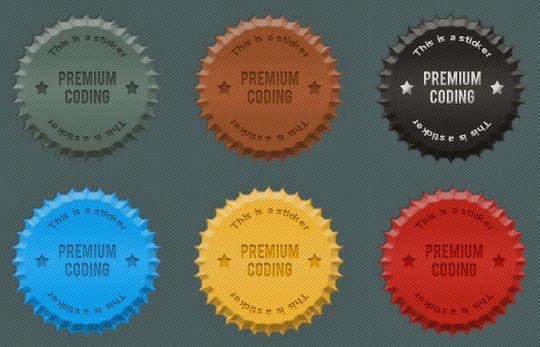 6 Fancy Cork Stickers 6 Fancy Cork Stickers