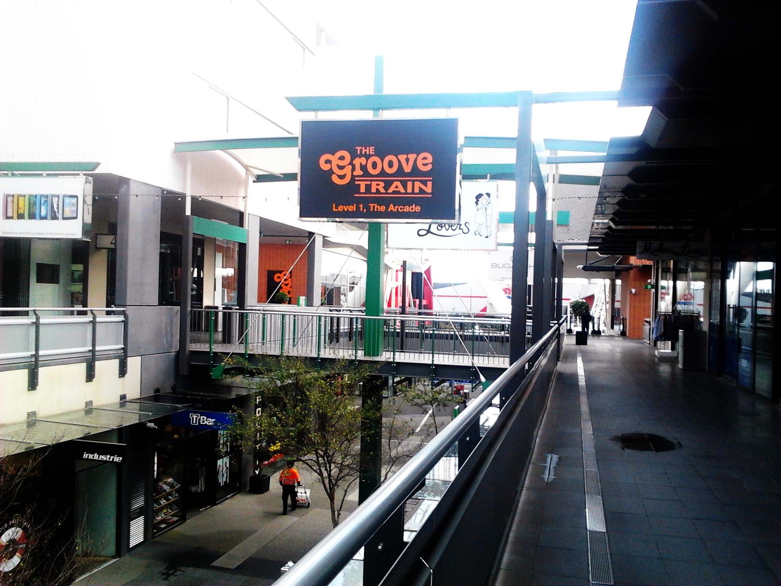 New International Students The Groove Train in Docklands by Katherine