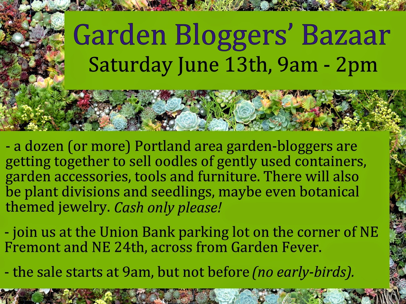 danger garden The Garden Bloggers' Bazaar, won't you come?