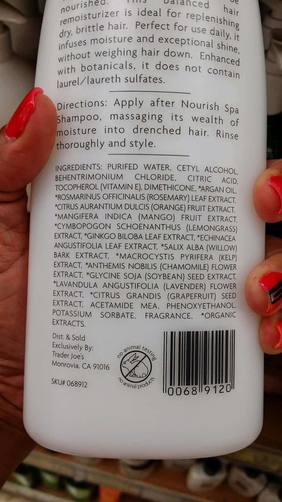 Trader Joes Nourish Spa Conditioner Ingredients Trader Joes Nourish Spa Conditioner Ingredients