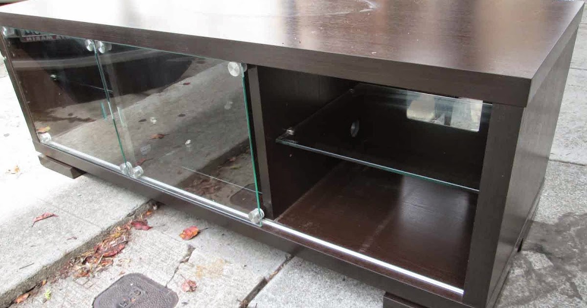 UHURU FURNITURE & COLLECTIBLES SOLD Contemporary TV Stand with Sliding