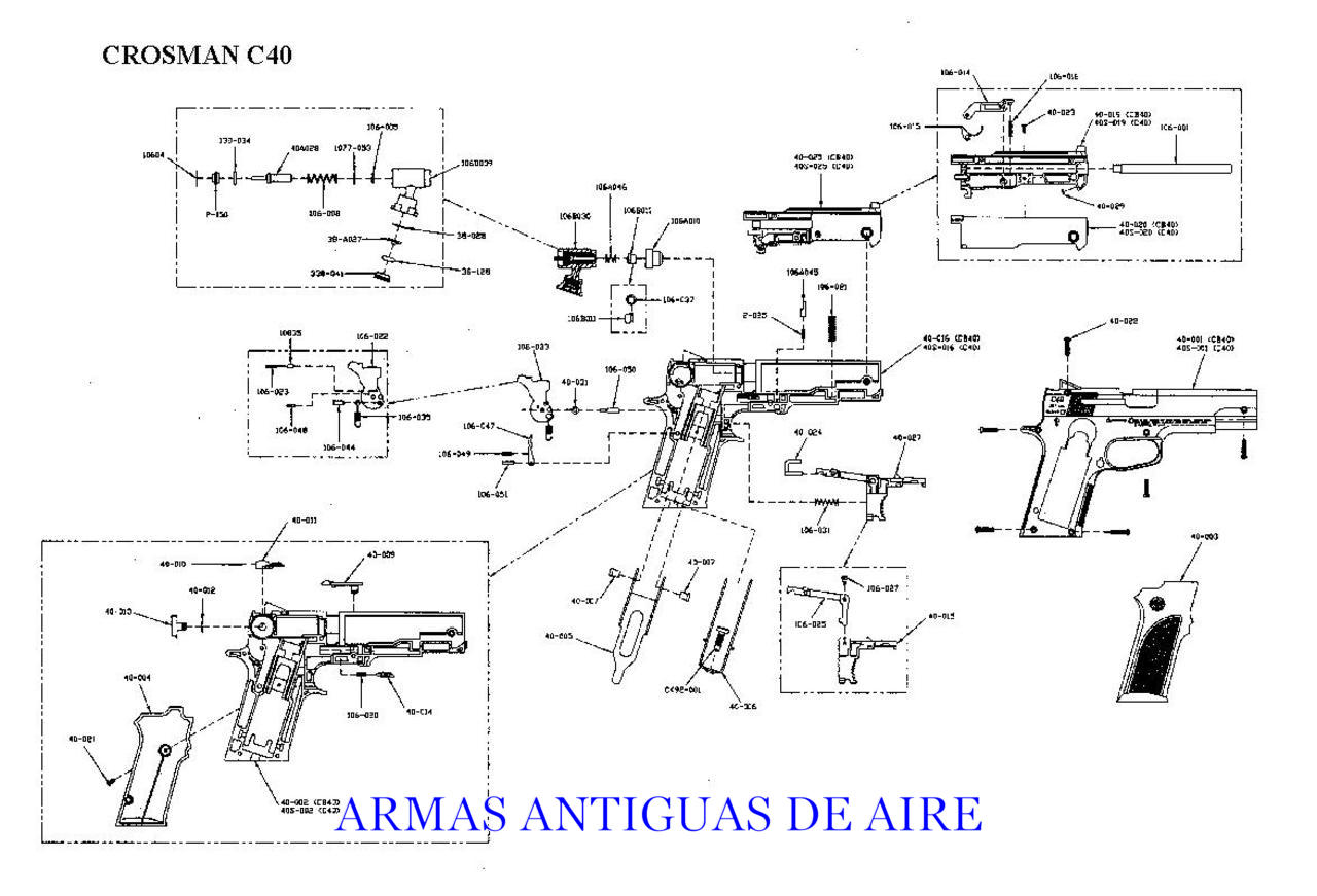 ARMAS ANTIGUAS DE AIRE: CROSMAN C 40 CONMEMORATIVA 75 ANIVERSARIO