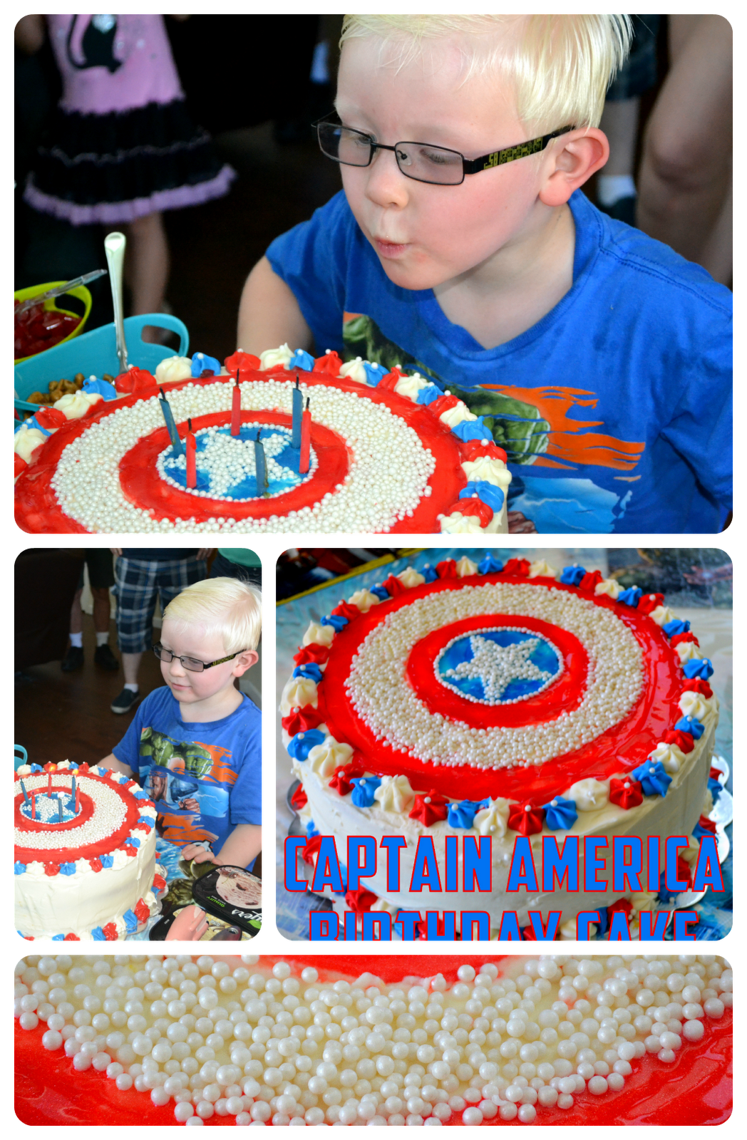 Captain America Birthday Cake!