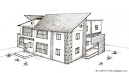 Sketsa Gambar Rumah