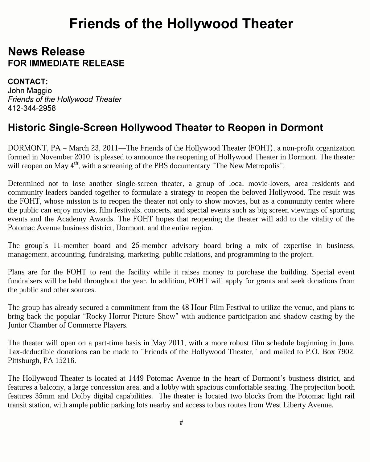 Pittsburgh Underground May 2011