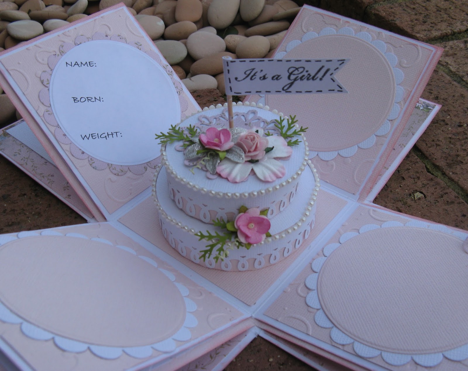 Baby Keepsake Exploding Box by Jo Piccirilli Couture Creations