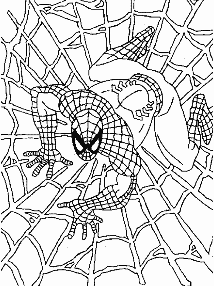 Super Hero Spiderman Coloring Pages | Kids Coloring Pages