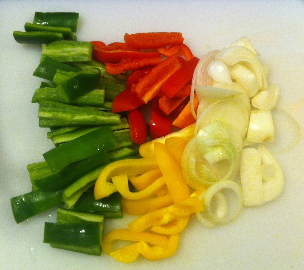 Diaries of a Dietitian Oven Chicken Fajitas