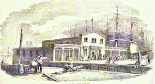 Ferry terminal, 1853, Wall Street