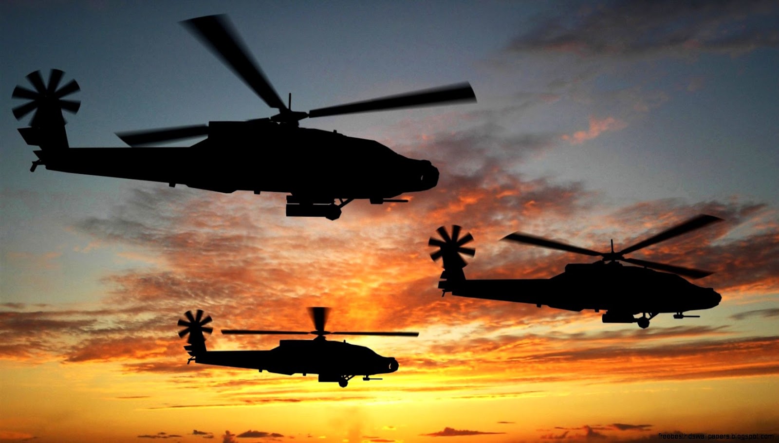 Military Helicopter Sunset Military Helicopter Sunset