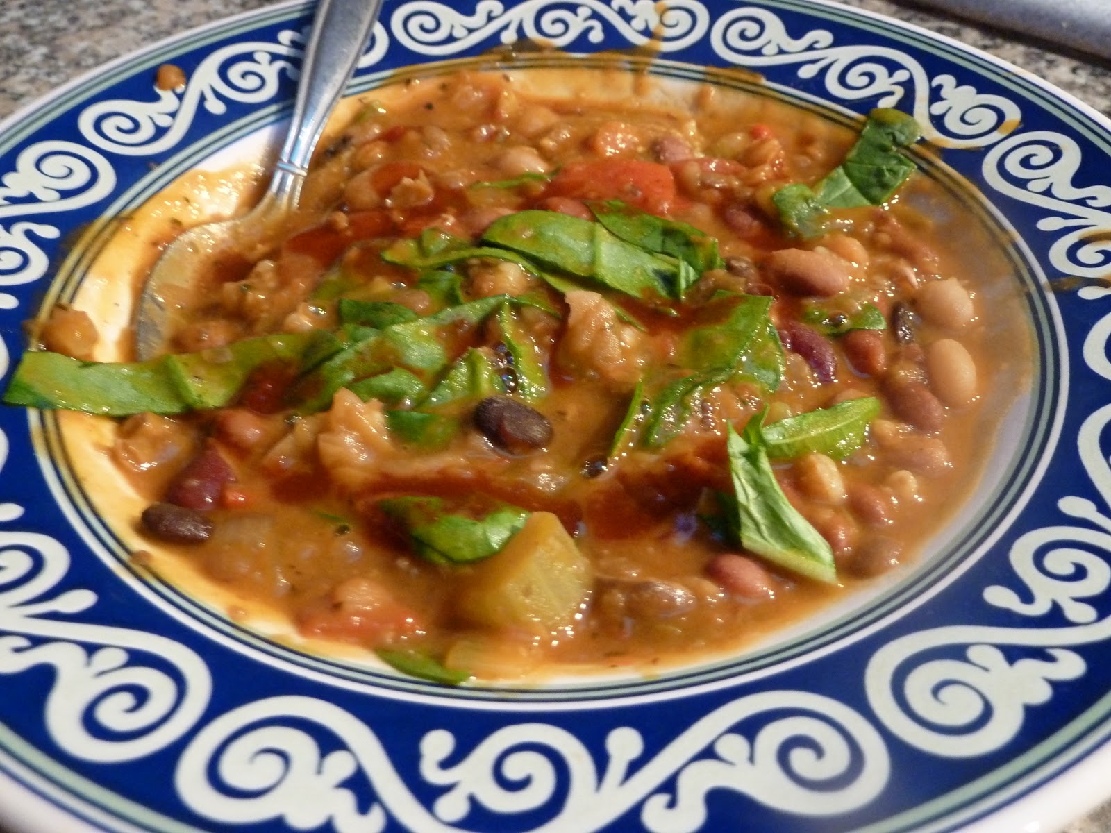 The Yogic Kitchen Bean and Barley Soup