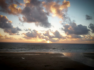 Sunset at Watergate Bay, Cornwall