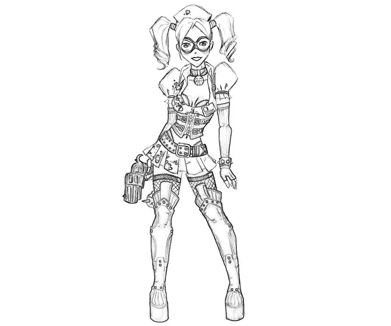 Harlequin And Joker Coloring Page Harlequin And Joker Coloring Page