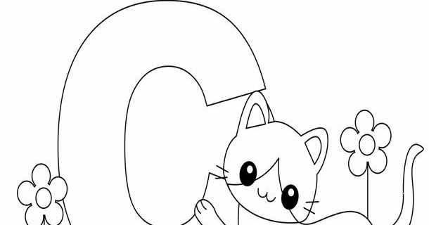 Kids Page: C is for Cat Worksheet | Alphabet Letters Worksheet for Kids