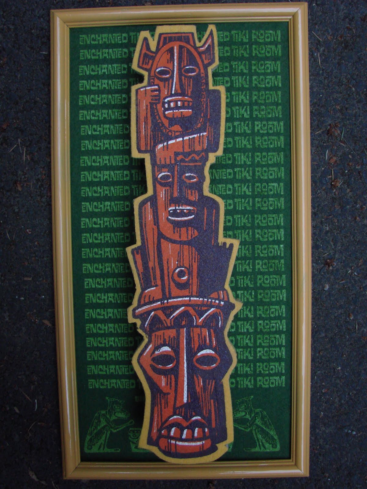 Tiki Central art swap piece "Enchanted Tiki Room"