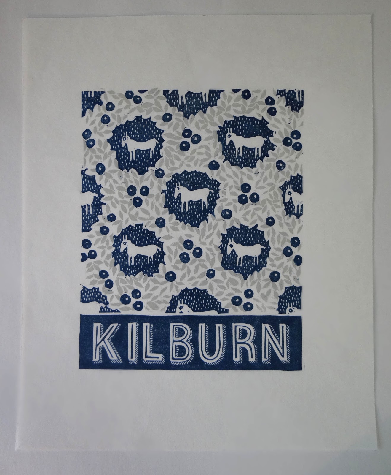 Jeff Josephine Designs News Kilburn Linocut Print