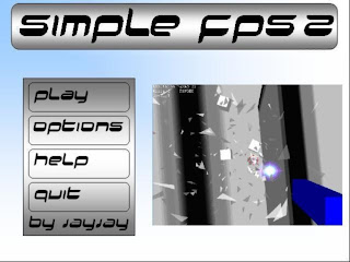 The title menu for SimpleFPS 2.2