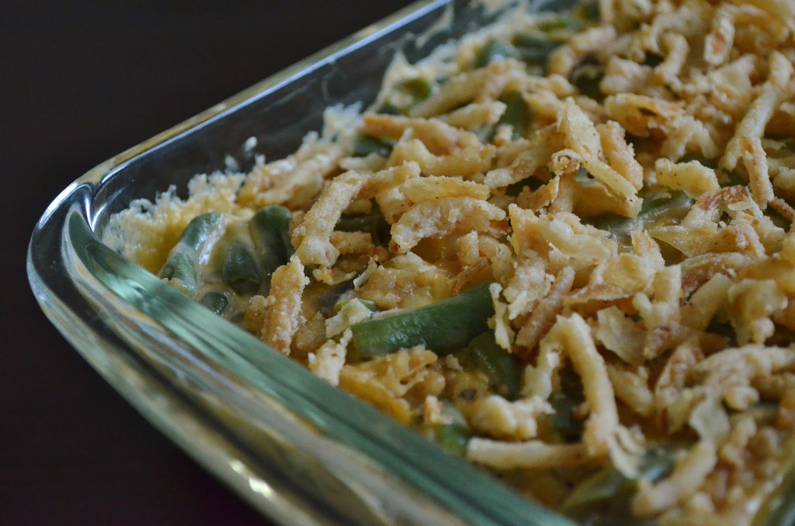 For the Love of Dessert Cheesy Green Bean Casserole