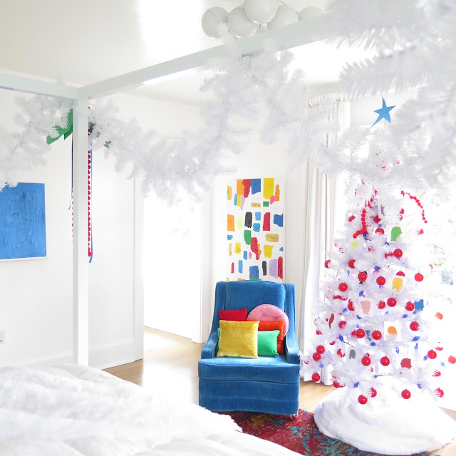 everyday plaid camas christmas...master bedroom...