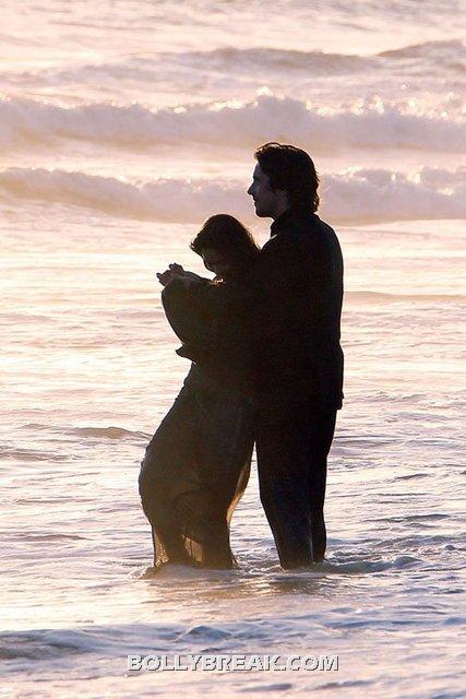 Freida is making us proud by doing so many films in hollywood.  -  Freida Pinto & Christian Bale Filming ‘The Knight Of Cups'