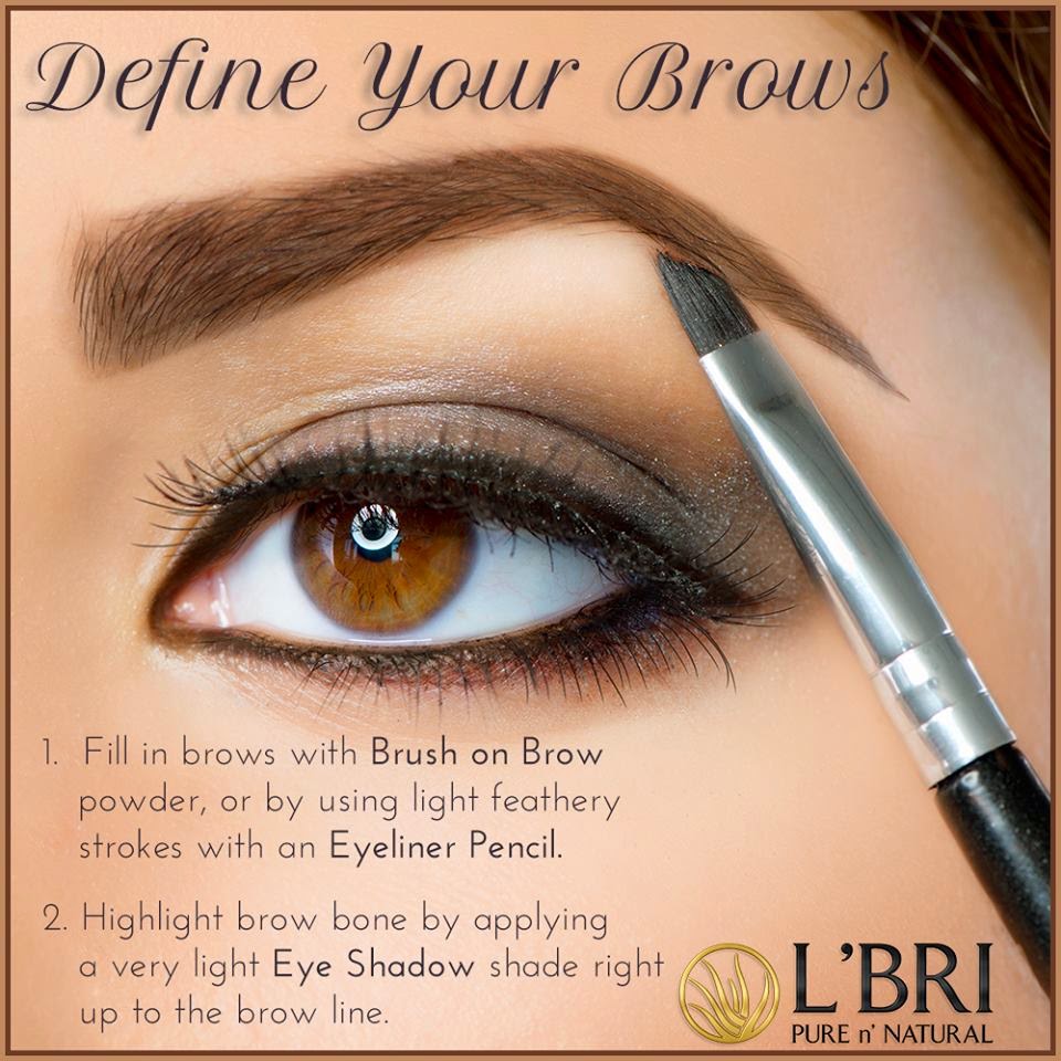 You Naturally Beautiful Define your Eyebrows with L'BRI Cosmetics
