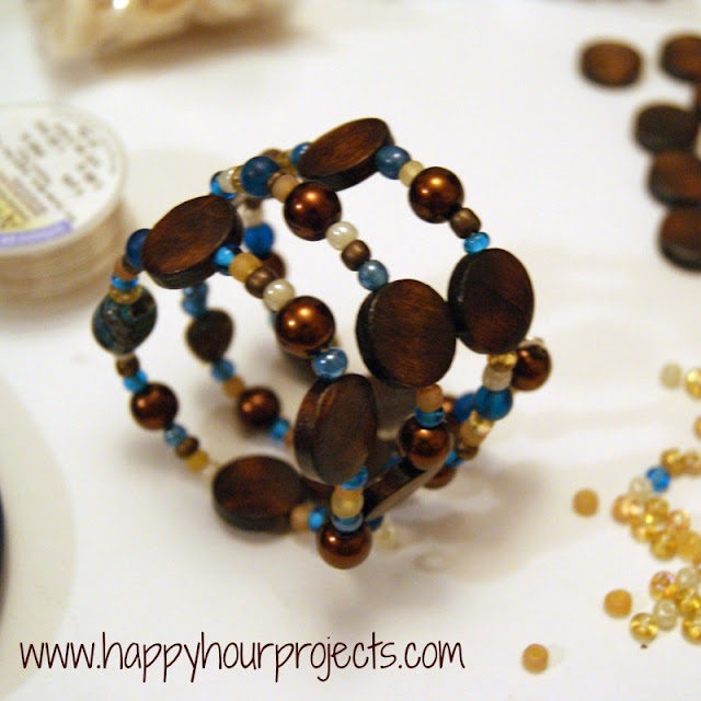 Easy Beaded Napkin Rings Happy Hour Projects