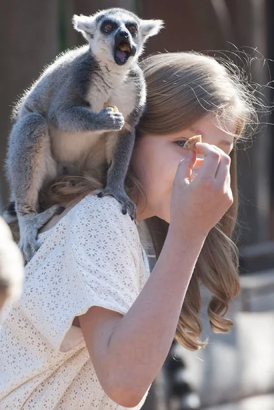 Queen Mathilde and King Philippe of Belgium with their children, Crown Princess Elisabeth, Prince Gabriel and Prince Emmanuel  visited animal park at the Pairi Daiza