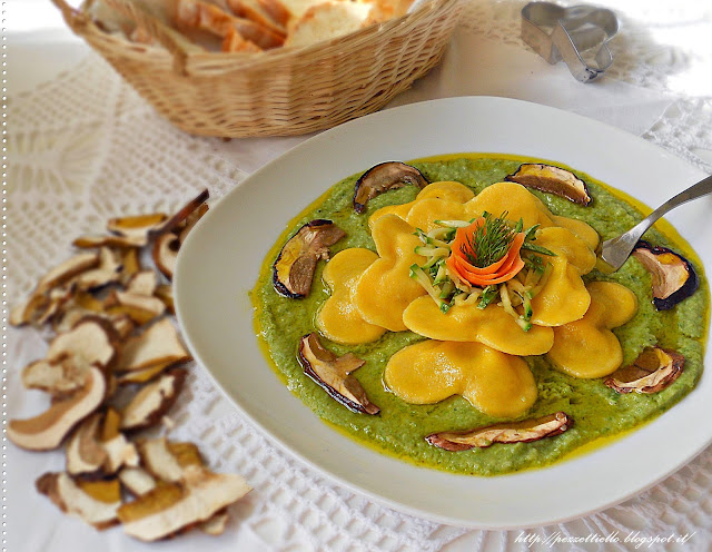 pasta a Cuori ripieni in salsa tartufata