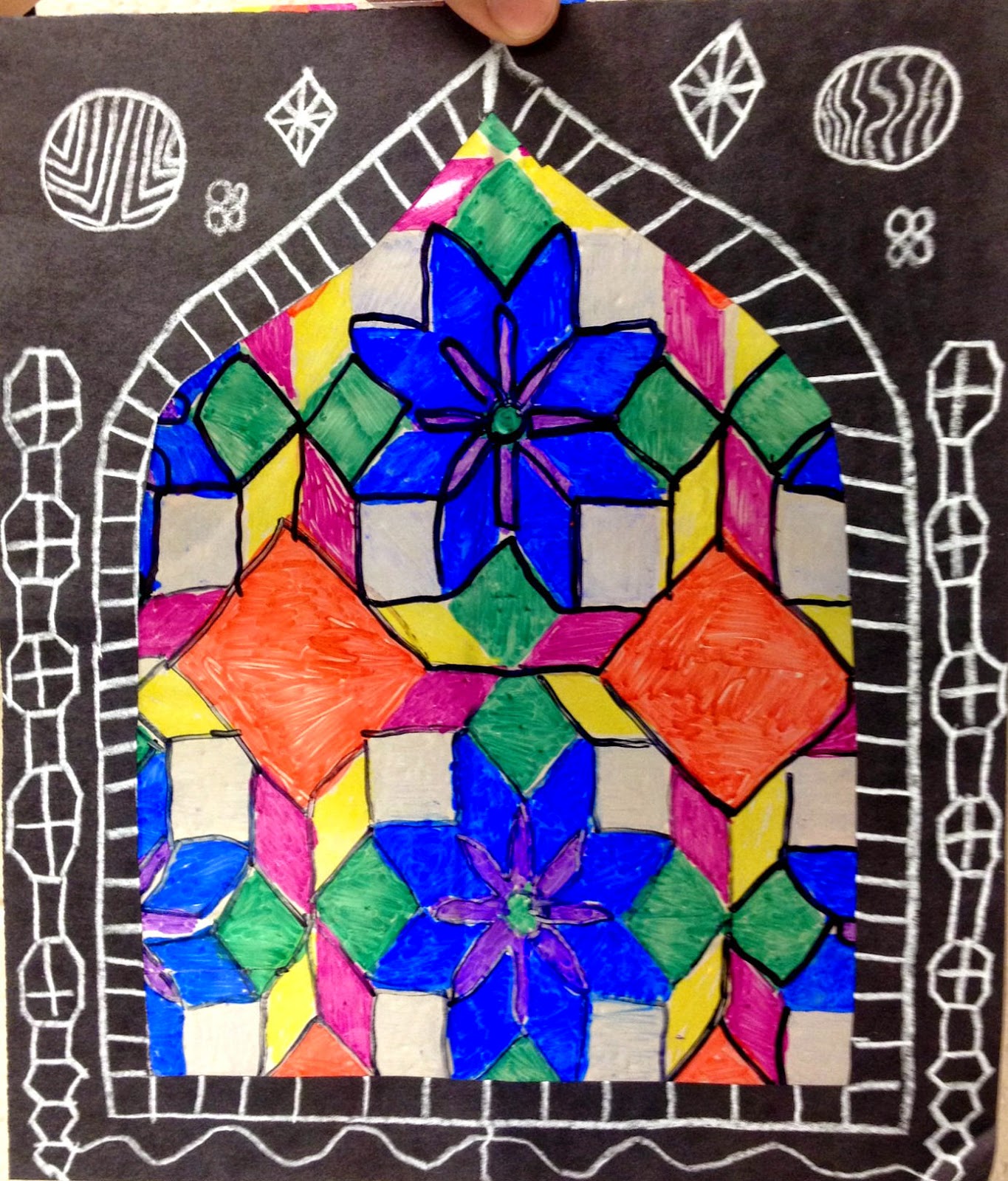 Artful Artsy Amy Lesson Plan Islamic Stained Glass Windows Elementary art, Art lessons