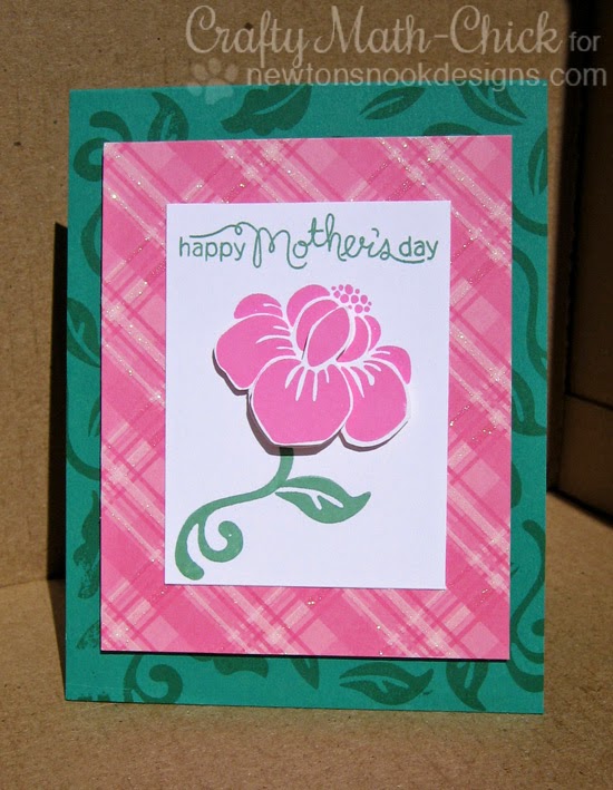Mothers Day Flower card by Crafty Math-Chick | Fanciful Florals Bold Flower Stamp set by Newton's Nook Designs