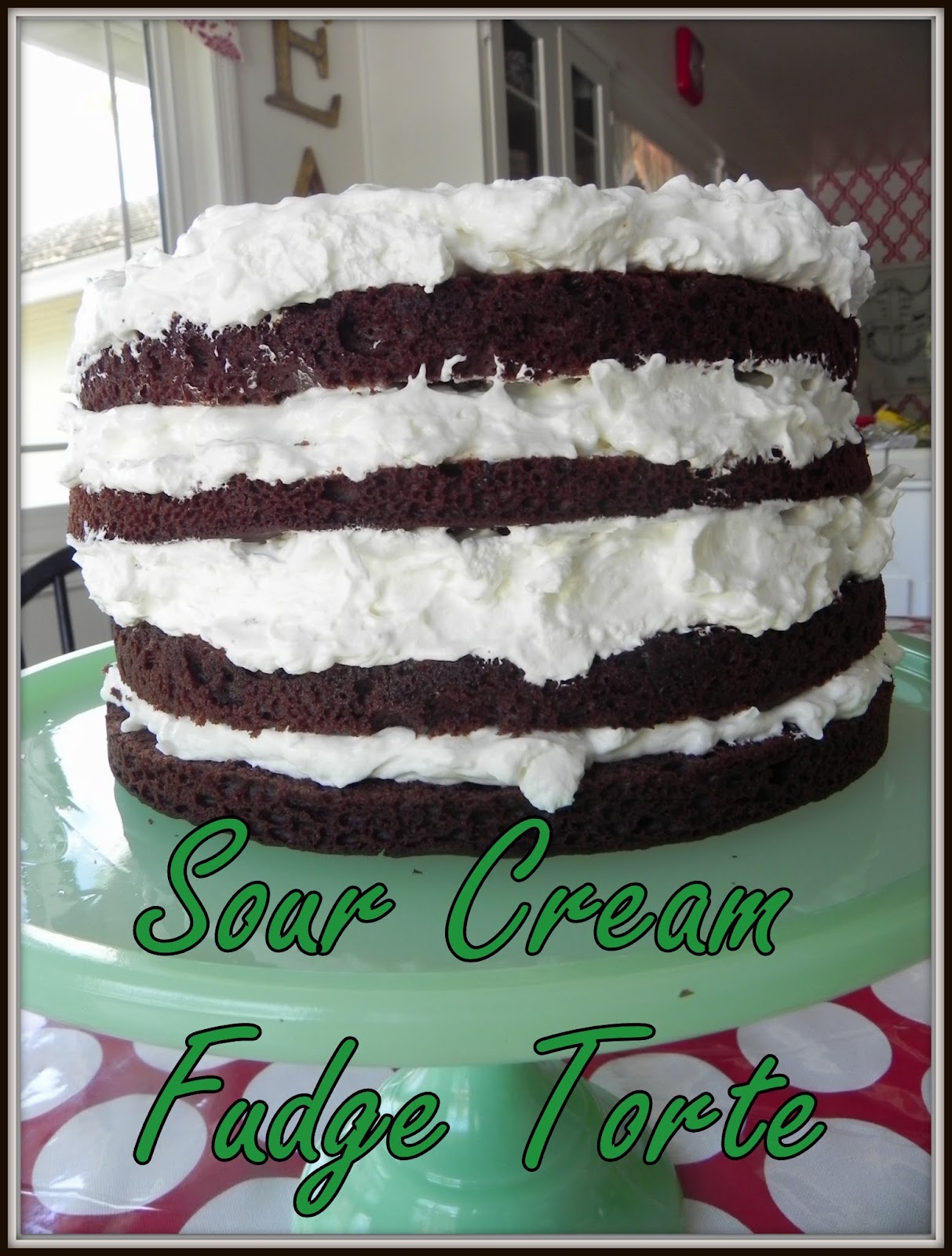 Gift of Simplicity Four Days Ahead {Sour Cream Fudge Torte}