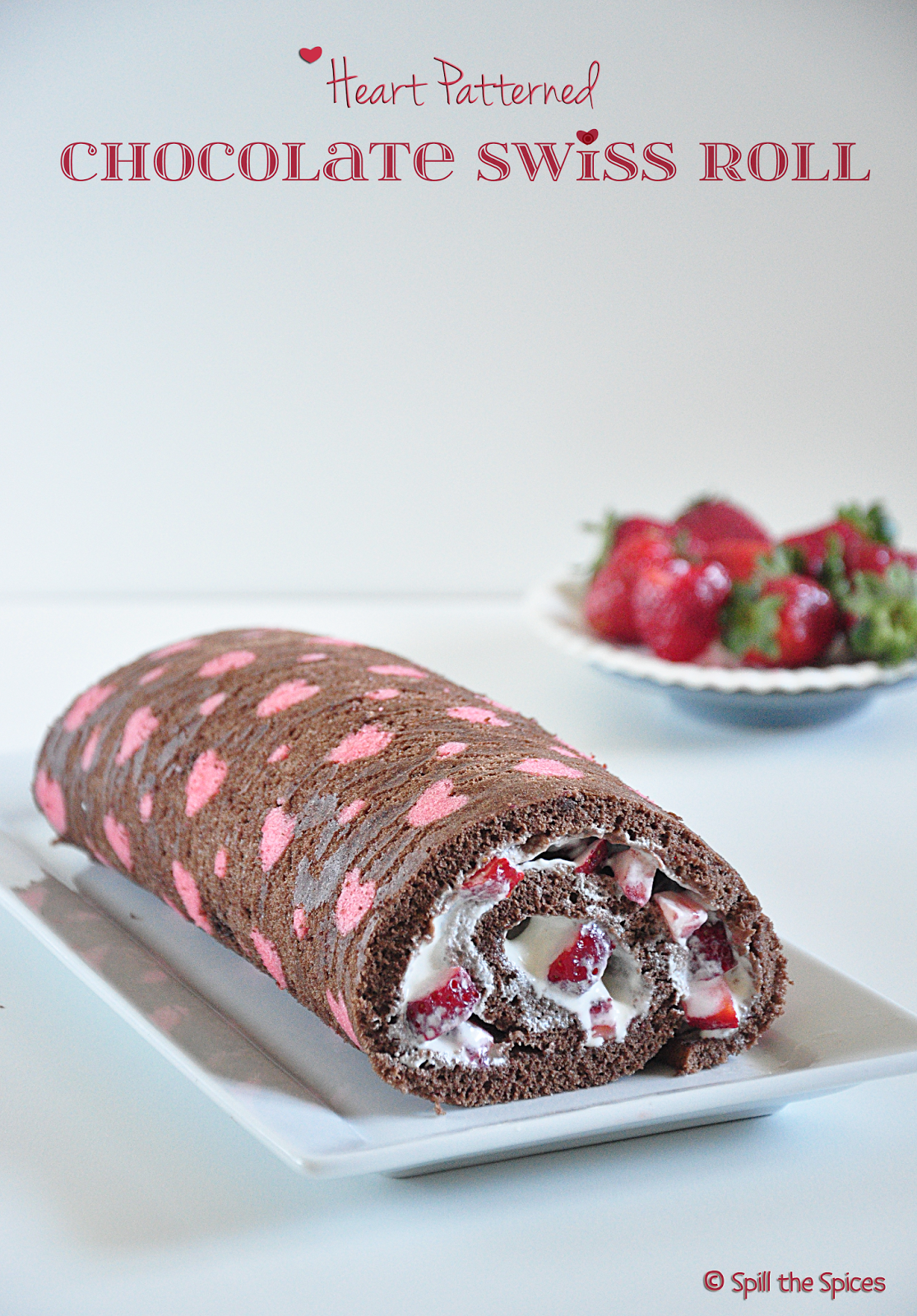 Patterned Chocolate Swiss Roll | Spill the Spices