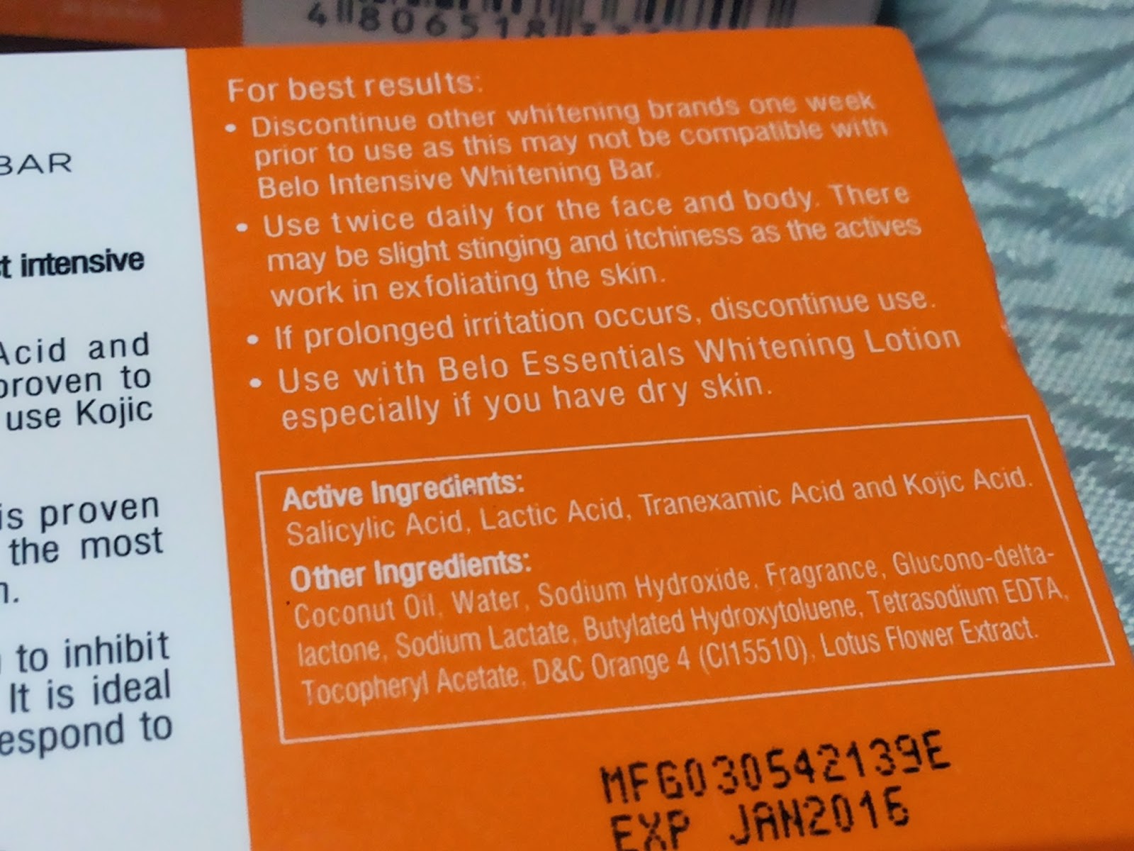 Belo Kojic Acid +Tranexamic Acid Intensive Whitening Soap