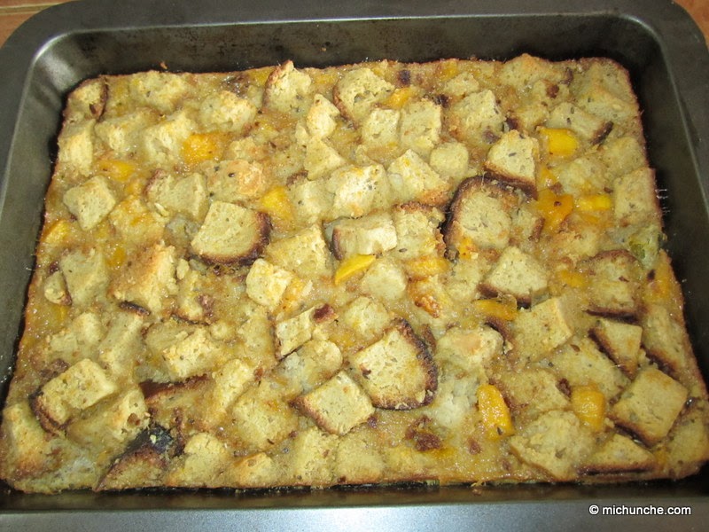 Mi Chunche en la Cocina Mango Coconut Bread Pudding