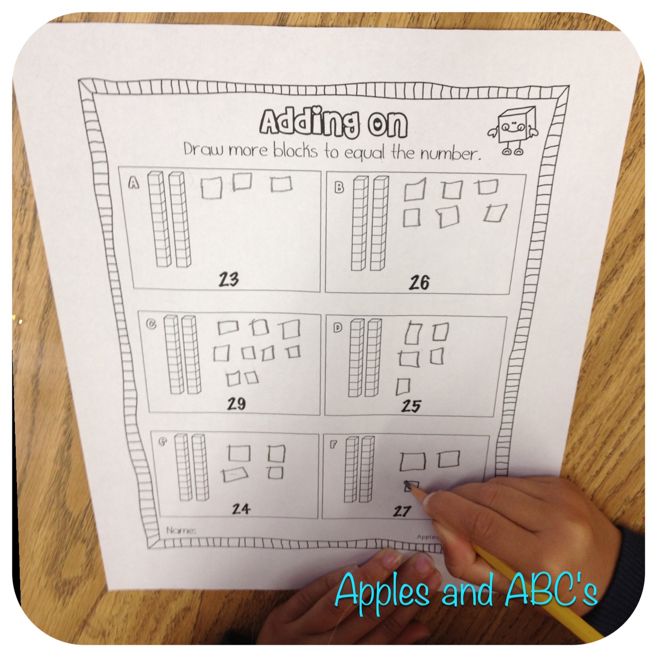 Free printable base ten blocks manipulatives picture