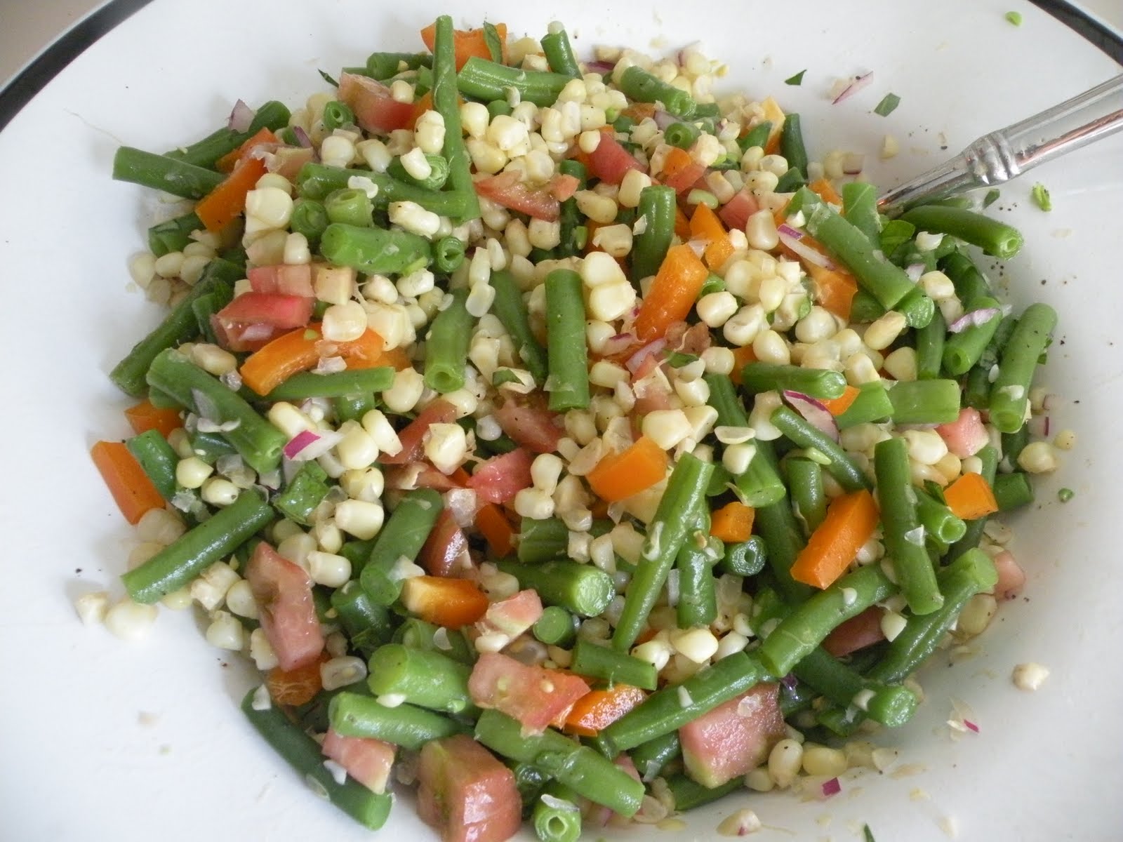 Healthy and Easy Recipes Green Bean & Sweet Corn Salad