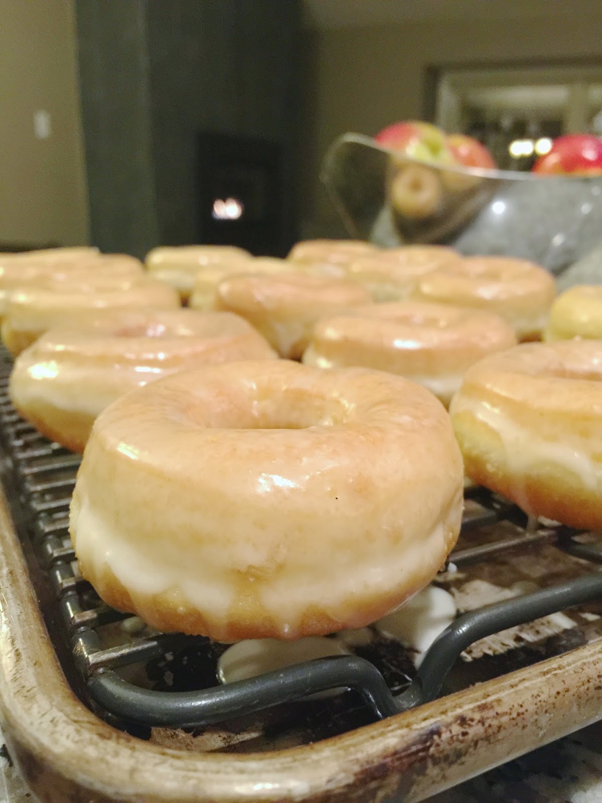 Thyme In Our Kitchen Glazed Yeast Doughnuts