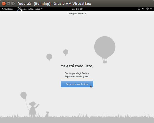 DriveMeca instalando Linux Fedora Workstation 21 paso a paso