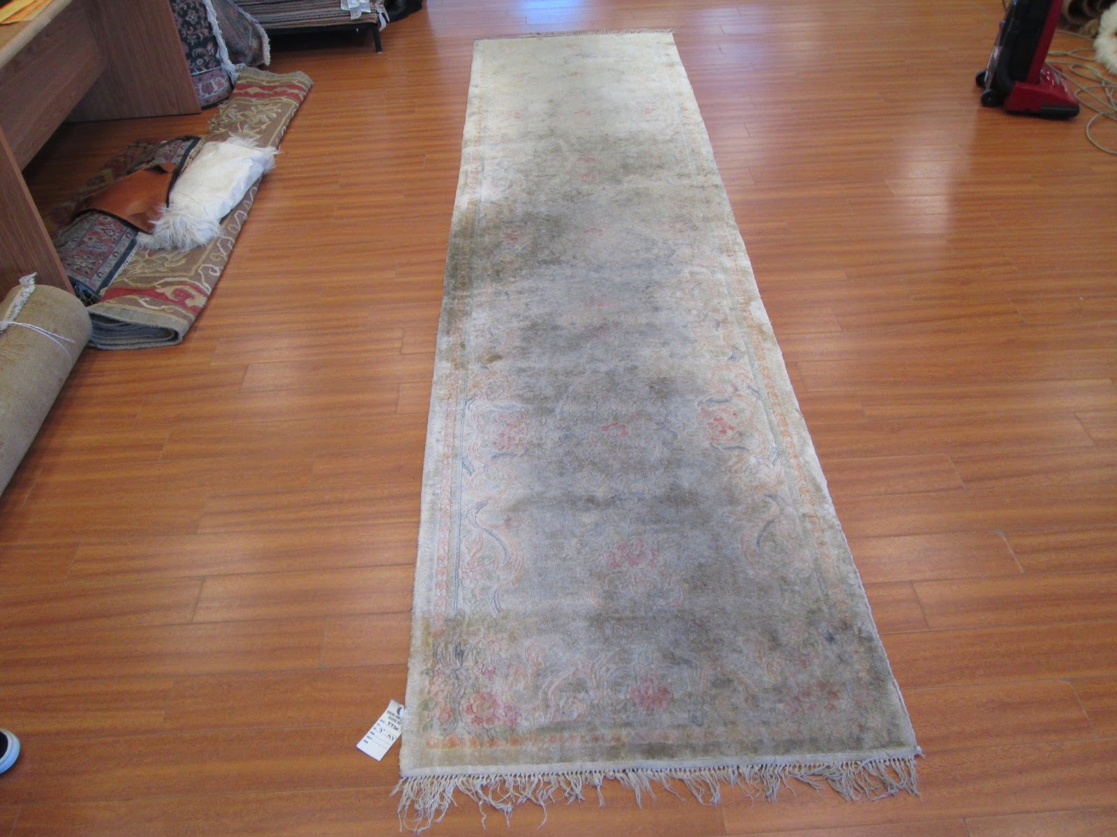 Rug Master Hand Washing Rugs at Los Angeles Rug Cleaning