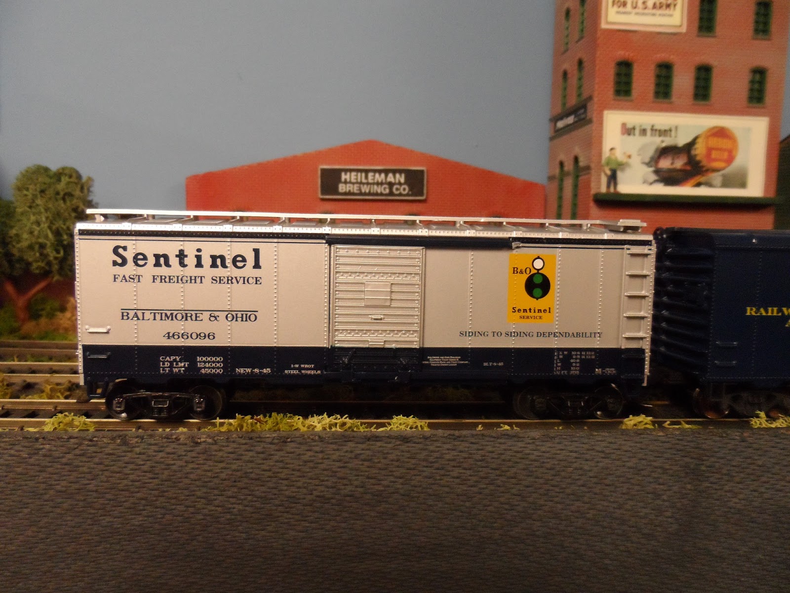 New York Central Train Layout New B&O Freight Cars