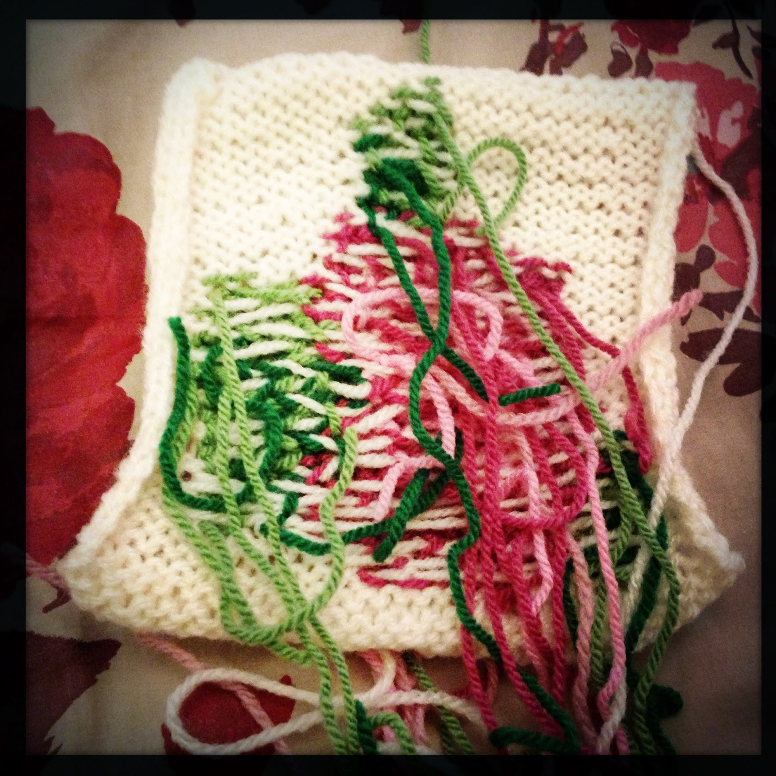 Yarning Darling A Rosy Intarsia Foray