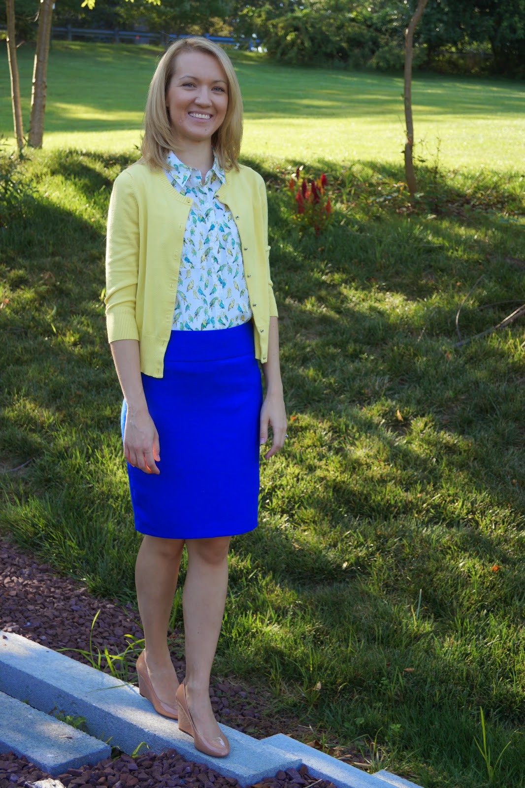 A Little Bit of WoWe Teacher Style Yellow Cardigan