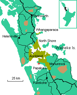 Auckland Map City Regional