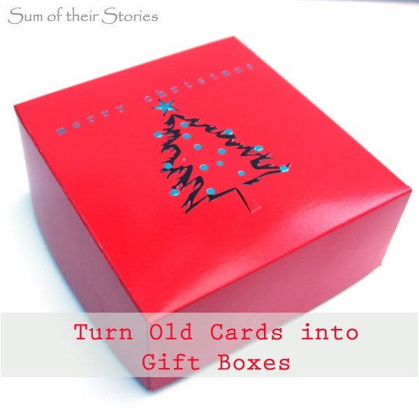 Gift Boxes from Old Cards Sum of their Stories
