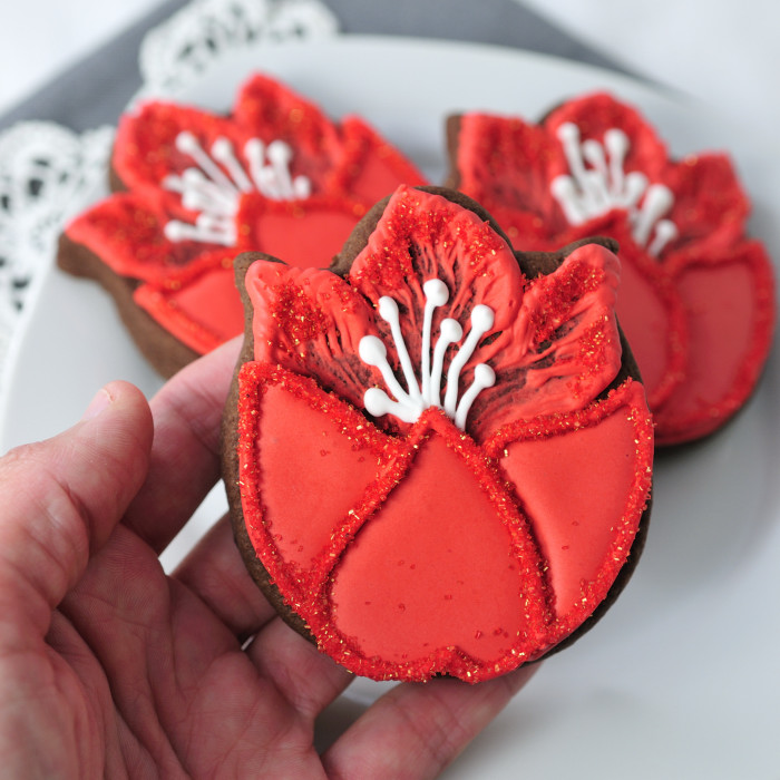 Haniela's Pretty Tulip Cookies
