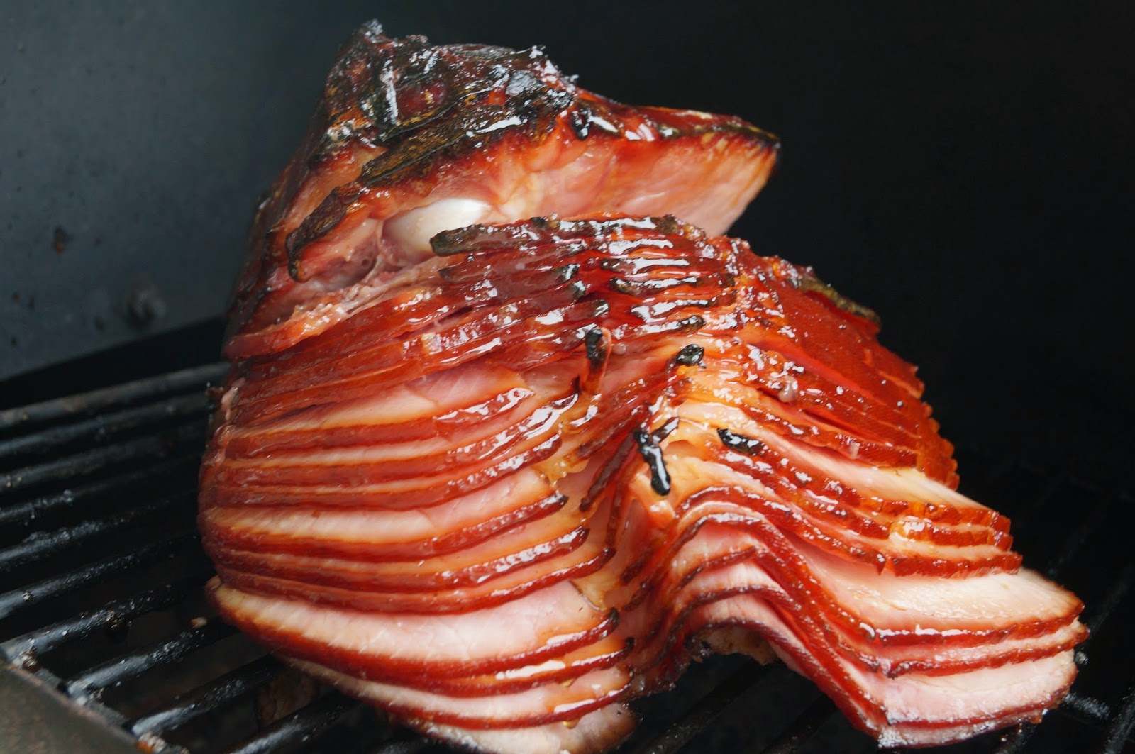 In the Kitchen with Jenny Glazed Ham on the Grill
