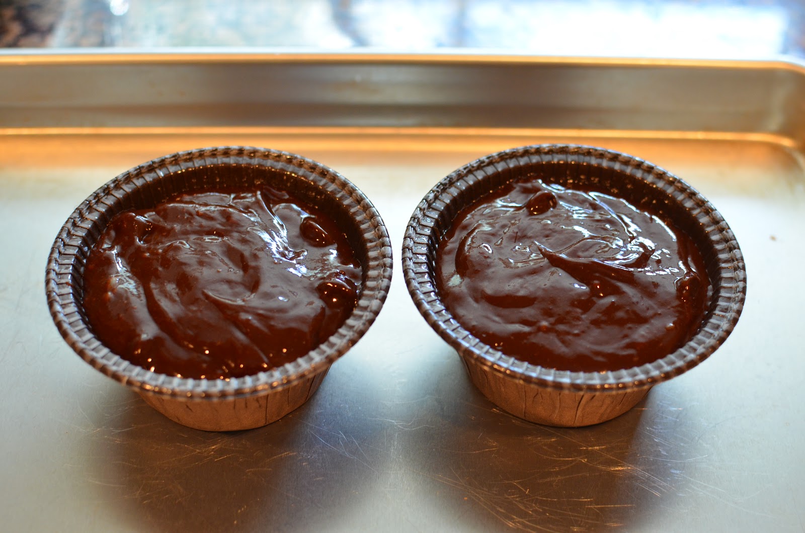 Playing with Flour Warm individual brownies with ice cream