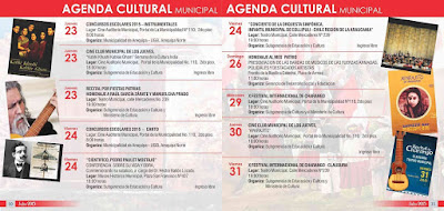 Agenda Cultural 475 Aniversario de Arequipa 2015